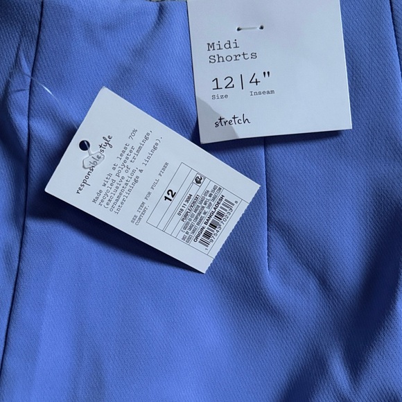 a new day Lavender Blue Tailored Dress Shorts - Picture 4 of 4